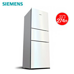 西门子(SIEMENS) BCD-274(KG28FA29EC)274升 三门冰箱 (拉丝银) 西门子冰箱