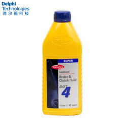 德尔福科技 刹车油 DOT4 1.0L 德尔福刹车油 制动液SSB9414M.D (包装1.0L*20,价格为单瓶)