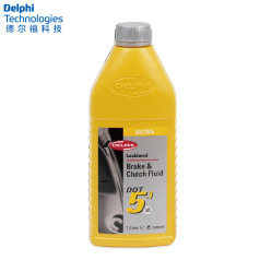德尔福科技 刹车油 DOT5.1 ESP 1.0L 德尔福刹车油 制动液SSB9514M.CH (包装1.0L*20,价格为单瓶)